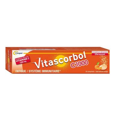 Vitascorbol Vitamine C1000 20 comprimate efervescente