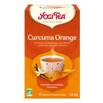 Yogi Tea Organic Turmeric Orange Infusion 17 pliculețe