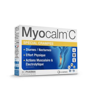 3C Pharma MYOCALM Crampe speciale 1150 mg 30 comprimate