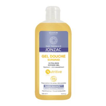 Apă termală Jonzac Nutritive Gel Douche Surgras Bio 250ml