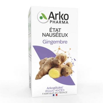 Arkopharma Arkocapsule Ginger Gingembre 40 capsule