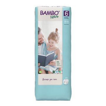 Bambo Nature XXL scutece mărimea 6 De la 16kg 40 bucăți