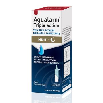 Bausch&Lomb Aqualarm Triple Action Dryness and Tiredness Night 10ml
