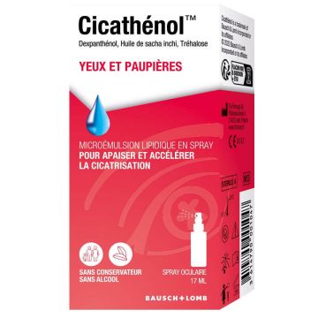 Bausch&Lomb Cicatene Spray de ochi pentru ochi și pleoape 17ml
