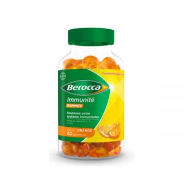 Bayer Berocca imunitate aromă de portocale x60 gumă