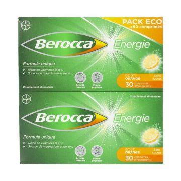Berocca Energie aromă de portocale, 60 de comprimate efervescente, Bayer