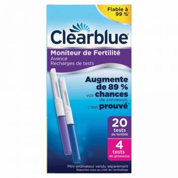 Clearblue Monitor de fertilitate 24 de bastoane de reumplere