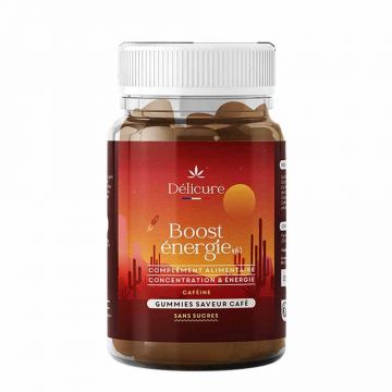 Delicure Boost energie aromă de cafea fără zahăr 60 de gume