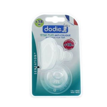 Dodie Sensation+ tetine mari plate din silicon cu flux rapid +18 luni
