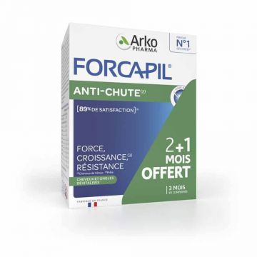 Forcapil anti-căderea părului, 90 comprimate filmate, Arkopharma