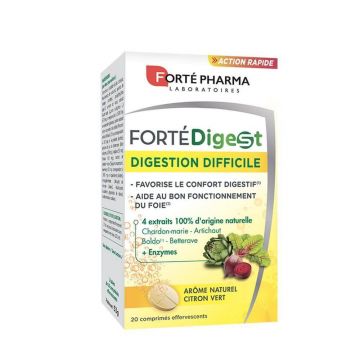 Forté Digest pentru digestie dificilǎ, 20 comprimate efervescente, Forté Pharma