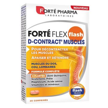 Forté Pharma Forté Flex D-Contract ameliorare musculară imediată 20 comprimate