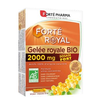 Forté Pharma Forté Royal Royal Organic Royal Jelly 2000mg 20 fiole