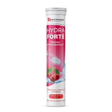 Forté Pharma Hydra Forté Hydration Booster Aromă naturală de cireșe 24 comprimate efervescente