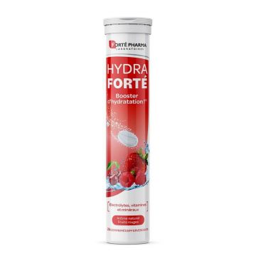 Forté Pharma Hydra Forté Hydration Booster Aromă naturală de fructe roșii 24 comprimate efervescente