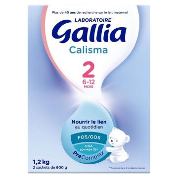 Gallia Calisma 2 Lapte praf 6-12 luni 2x600g