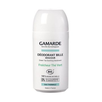 Gamarde Deodorant Roll-on delicat și proaspăt ceai verde organic 50ml