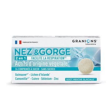 Granions nas și gât 24 comprimate masticabile