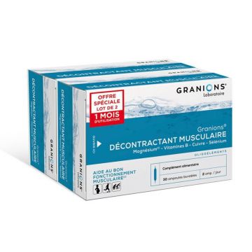 Granions Relaxant muscular, 2 x 30 flacoane