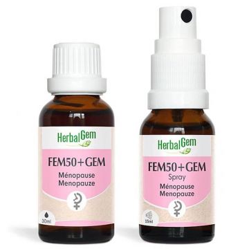 Herbalgem Fem50+ gem Bio menopauză soluție orală 30ml + spray