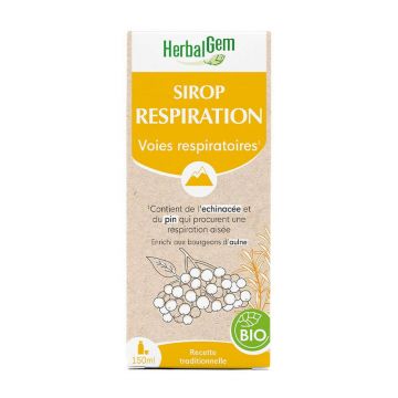 Herbalgem Organic sirop de respirație bronșică 150 ml