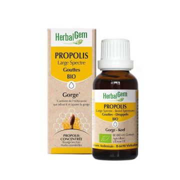 Herbalgem Propolis Bio cu spectru larg picături 15ml