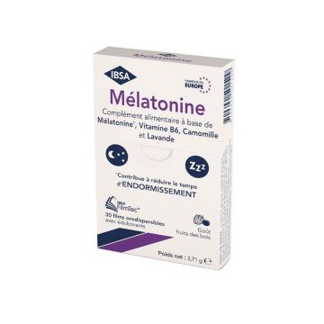 IBSA FilmTec Melatonină gust de fructe de pădure 30 de filme orodispersabile