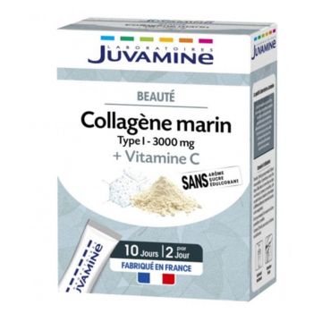 Juvamine Beauty Colagen marin de tip I 3000mg + vitamine 20 locuri