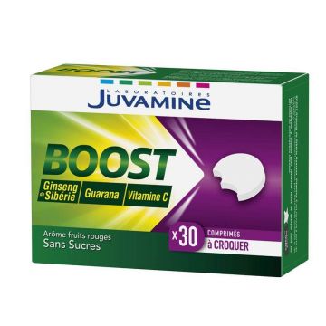 Juvamine Boost Vitamine C Ginseng Guarana 30 Tablete masticabile