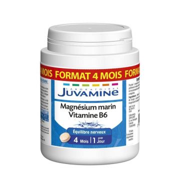 Juvamine Magneziu marin vitamina B6 120 comprimate