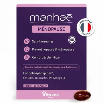 Manhaé Premenopauză și menopauză fără hormoni 60 capsule
