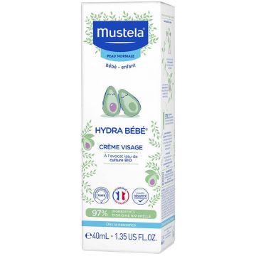 Mustela Cremă de față pentru piele normală Hydra Bebe 40ml