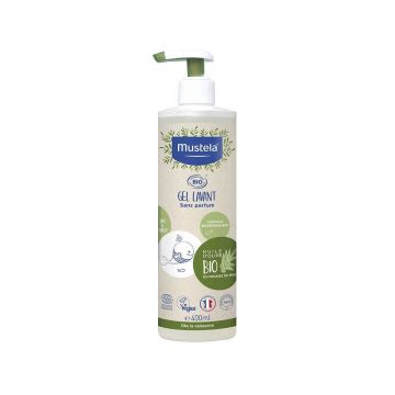 Mustela Gel de spălare cu ulei de măsline organic pentru întreaga familie 400 ml