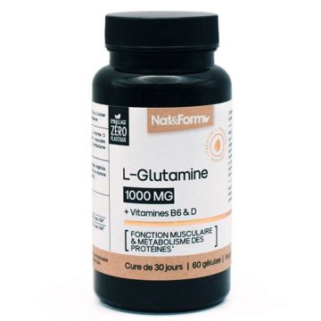 Nat&Form Premium L-Glutamină 60 capsule