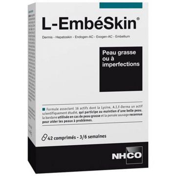 Nhco Nutrition L-EmbéSkin Peau Grasse ou à Imperfection 42 comprimate divizibile