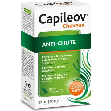 Nutreov Capileov anti-cǎderea părului, 30 capsule