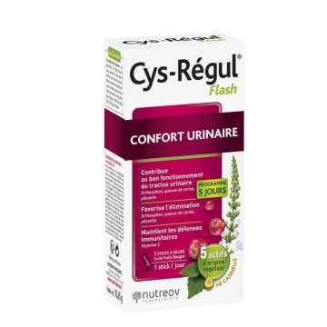 Nutreov Cys-Regul Flash confort urinar 5 sticks-uri