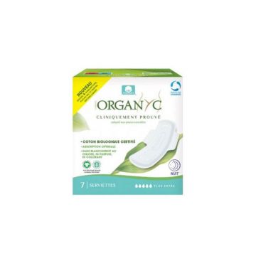 Organyc Flux Extra Prosoape de noapte din bumbac organic x7
