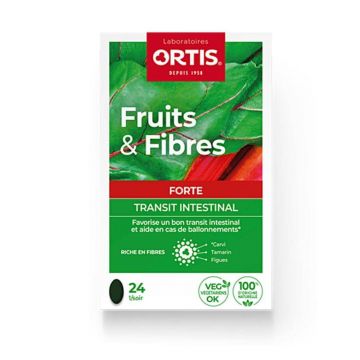 Ortis Fructe și fibre întăresc tranzitul intestinal 24 comprimate