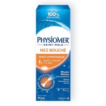 Physiomer Spray hipertonic pentru nasul blocat Adulți și copii 135 ml
