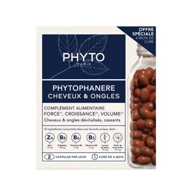 Phytophanere Păr și unghii, 2 x 120 capsule, Phyto