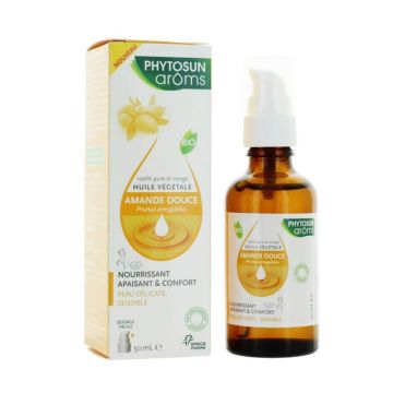 Phytosun Aroms Ulei vegetal organic de migdale dulci pentru piele delicată 50ml