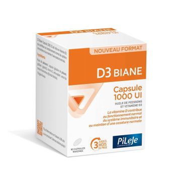 Pileje D3 Biane 1000UI 90 Capsule marine
