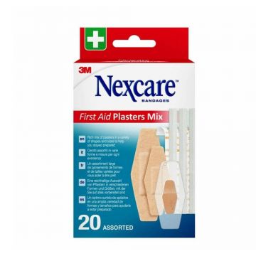 Plasturi de prim ajutor Nexcare Mix Pansamente x20