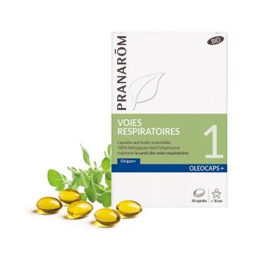 Pranarôm Oléocaps N°1 Respirație organică 30 Oleocaps+ Capsule
