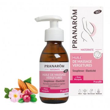 Pranarôm Pranabb Ulei de masaj anti-stretch mark Flexibilitate și elasticitate 100ml