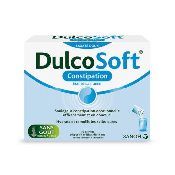 Pulbere soluție orală pentru ameliorarea constipației Dulcosoft Macrogol 4000, 10 pliculețe, Sanofi