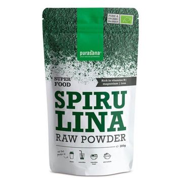 Purasana Organic Spirulina pulbere 200 g