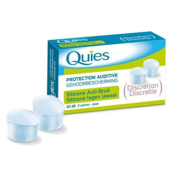 Quies Silicon Protecție auditivă 3 perechi