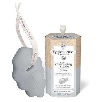 Respectueuse Organic Solid Shampoo Detox Tea Tree Parfum natural 75g